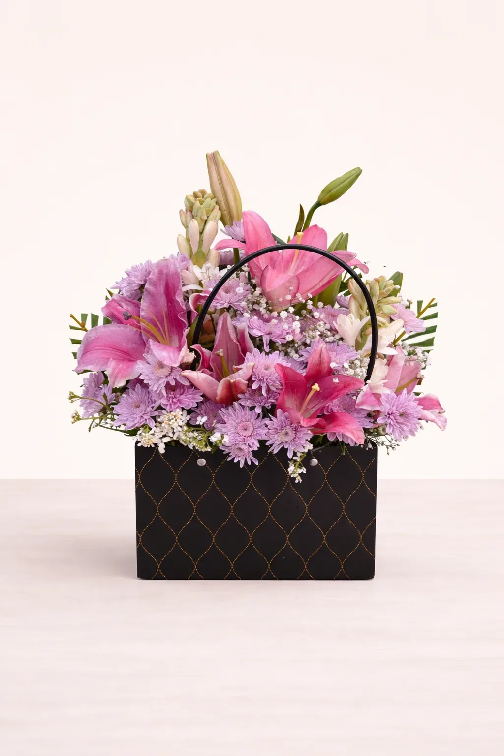 Pink Lily Basket