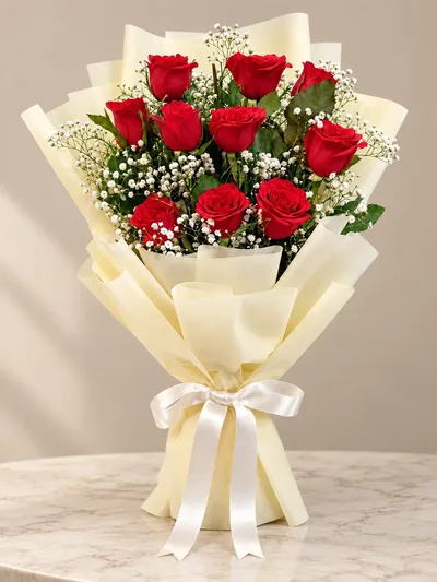 Timeless Red Roses Bouquet — view 1