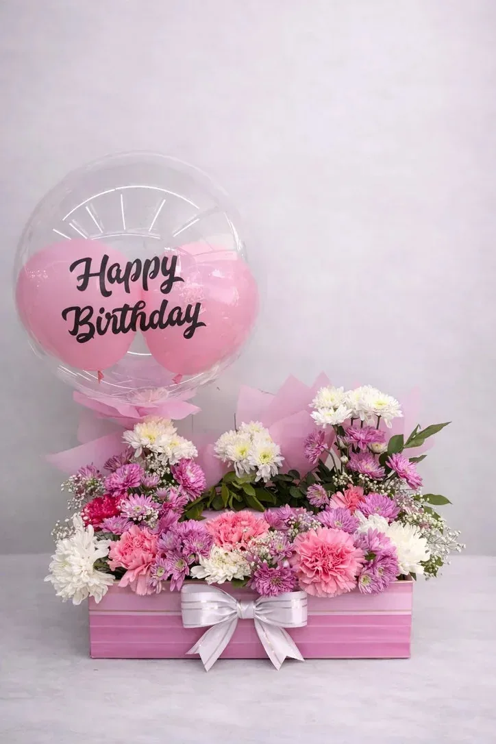 Balloon Bloom Cake Tray