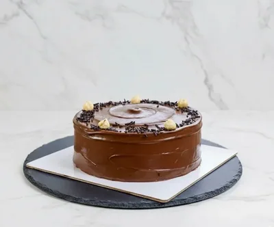 Chocolate Hazelnut Cake (Eggless) — view 1