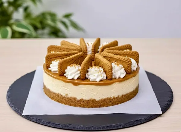 Lotus Biscoff Cheese Cake (Eggless)