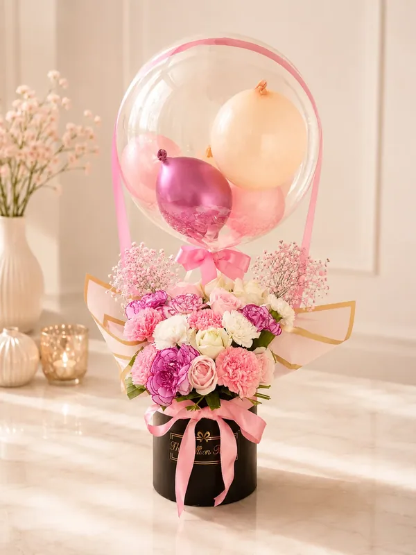 Dreamy Petal Balloon Box